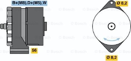 BOSCH 0 986 036 800 - Alternator furqanavto.az