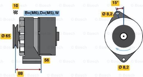 BOSCH 0 986 036 250 - Alternator furqanavto.az