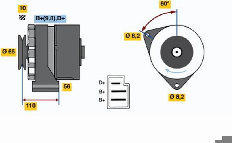 BOSCH 0986030590 - Alternator furqanavto.az