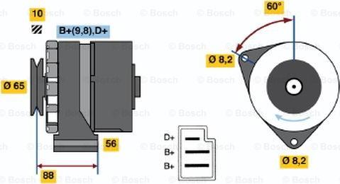 BOSCH 0 986 030 580 - Alternator furqanavto.az