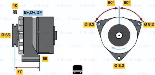 BOSCH 0 986 030 170 - Alternator furqanavto.az