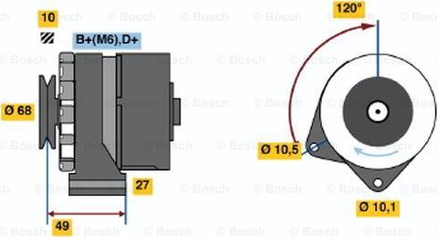 BOSCH 0 986 031 460 - Alternator furqanavto.az