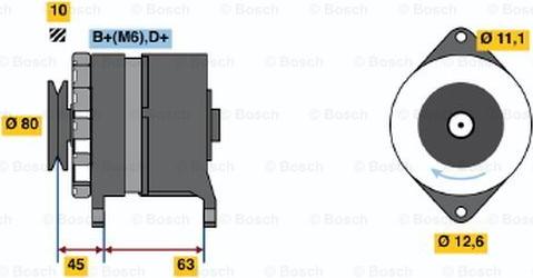 BOSCH 0 986 031 410 - Alternator furqanavto.az