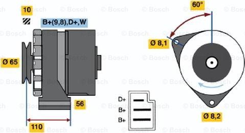 BOSCH 0 986 031 500 - Alternator furqanavto.az