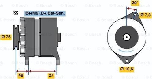 BOSCH 0 986 031 641 - Alternator furqanavto.az