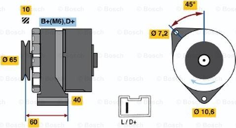 BOSCH 0 986 031 000 - Alternator furqanavto.az