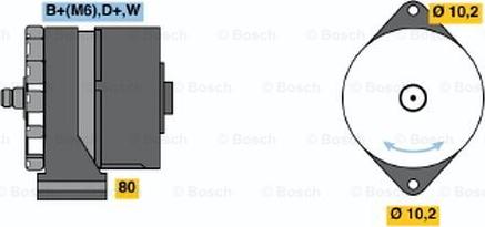 BOSCH 0 986 031 250 - Alternator furqanavto.az