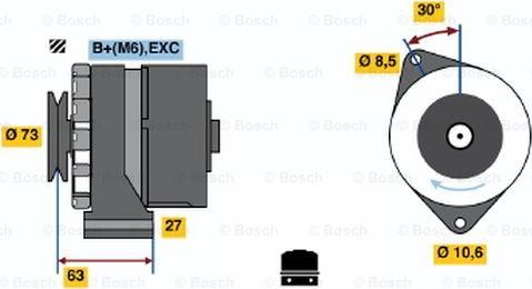 BOSCH 0 986 031 771 - Alternator furqanavto.az