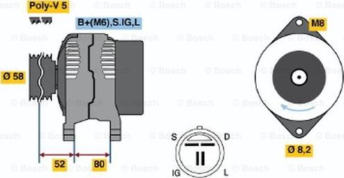 BOSCH 0 986 038 481 - Alternator furqanavto.az