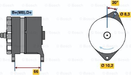 BOSCH 0 986 038 351 - Alternator furqanavto.az