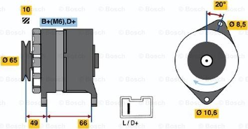 BOSCH 0 986 033 980 - Alternator furqanavto.az