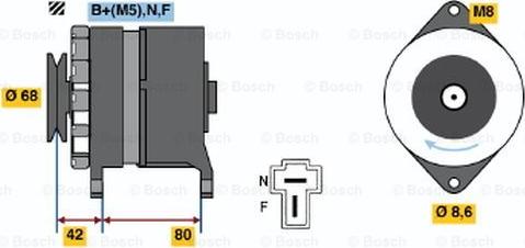 BOSCH 0 986 033 481 - Alternator furqanavto.az