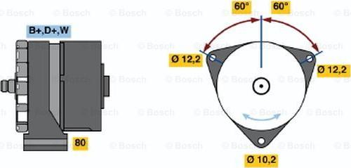 BOSCH 0 986 033 570 - Alternator furqanavto.az