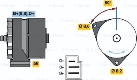 BOSCH 0 986 033 070 - Alternator furqanavto.az