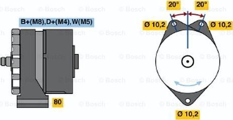 BOSCH 0 986 033 100 - Alternator furqanavto.az