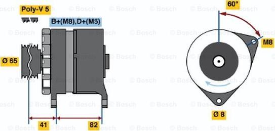 BOSCH 0 986 033 130 - Alternator furqanavto.az