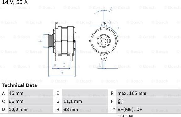 BOSCH 0 986 033 890 - Alternator furqanavto.az