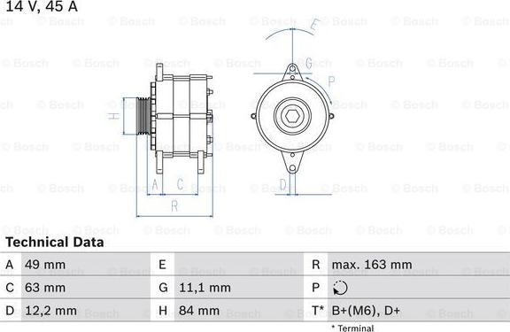 BOSCH 0 986 033 880 - Alternator furqanavto.az