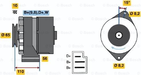 BOSCH 0 986 033 350 - Alternator furqanavto.az