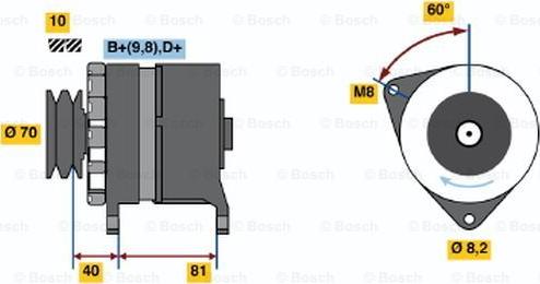 BOSCH 0 986 033 240 - Alternator furqanavto.az