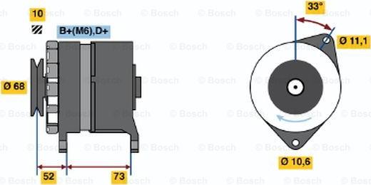 BOSCH 0 986 033 250 - Alternator furqanavto.az