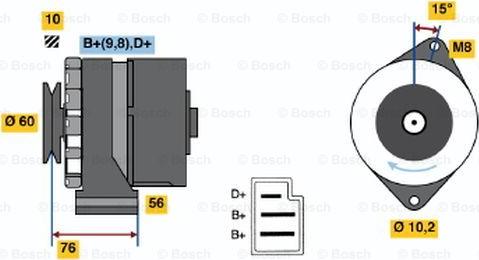 BOSCH 0 986 033 260 - Alternator furqanavto.az