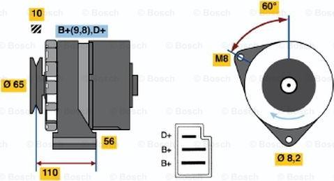 BOSCH 0 986 033 760 - Alternator furqanavto.az