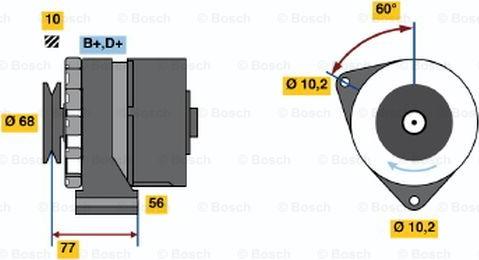 BOSCH 0 986 033 710 - Alternator furqanavto.az