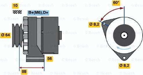 BOSCH 0 986 032 930 - Alternator furqanavto.az