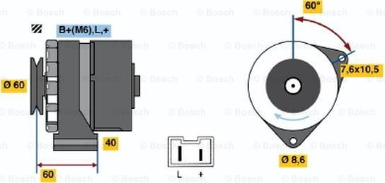 BOSCH 0 986 032 080 - Alternator furqanavto.az