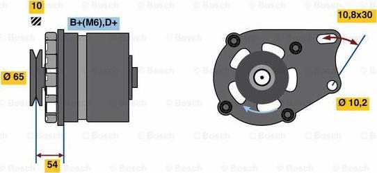 BOSCH 0 986 032 340 - Alternator furqanavto.az