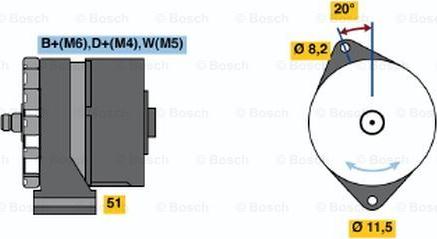 BOSCH 0 986 032 710 - Alternator furqanavto.az