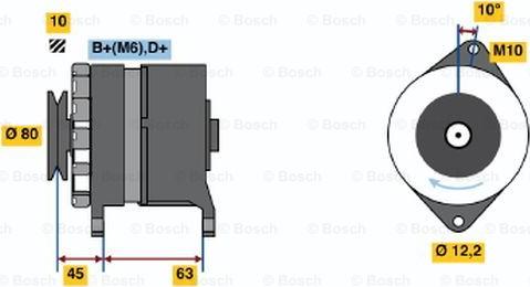 BOSCH 0 986 032 780 - Alternator furqanavto.az