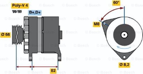 BOSCH 0 986 037 040 - Alternator furqanavto.az