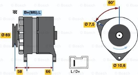 BOSCH 0 986 037 051 - Alternator furqanavto.az