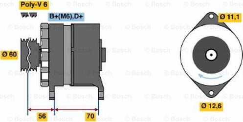 BOSCH 0 986 037 140 - Alternator furqanavto.az