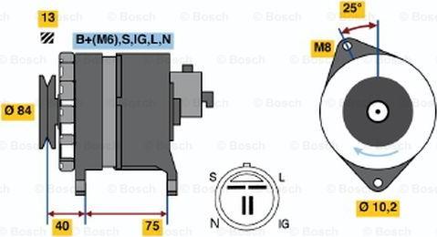 BOSCH 0 986 037 841 - Alternator furqanavto.az