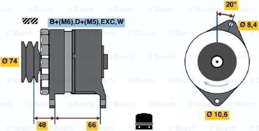 BOSCH 0 986 037 241 - Alternator furqanavto.az