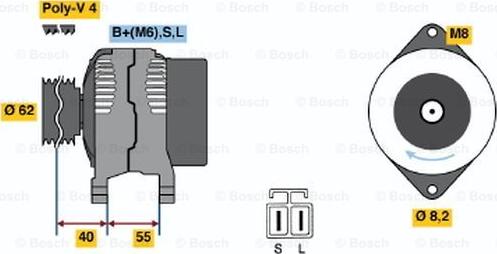 BOSCH 0 986 037 201 - Alternator furqanavto.az