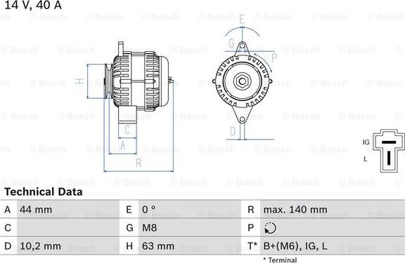 BOSCH 0 986 037 271 - Alternator furqanavto.az