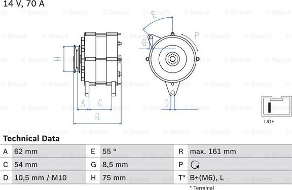 BOSCH 0 986 037 791 - Alternator furqanavto.az