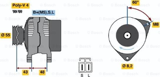 BOSCH 0 986 037 731 - Alternator furqanavto.az