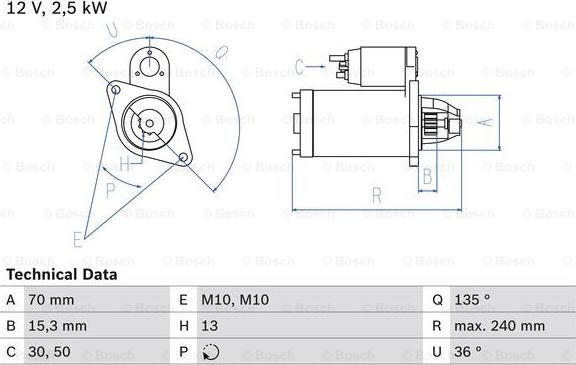 BOSCH 0 986 024 590 - Başlanğıc furqanavto.az