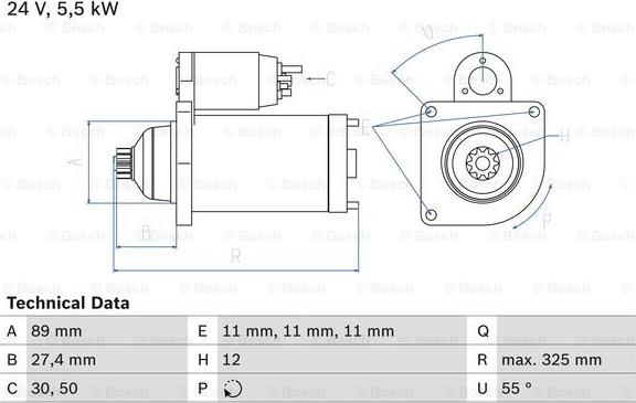 BOSCH 0 986 024 660 - Başlanğıc furqanavto.az