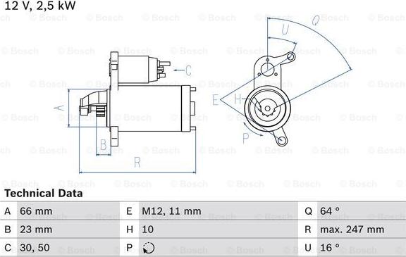 BOSCH 0 986 024 040 - Başlanğıc furqanavto.az