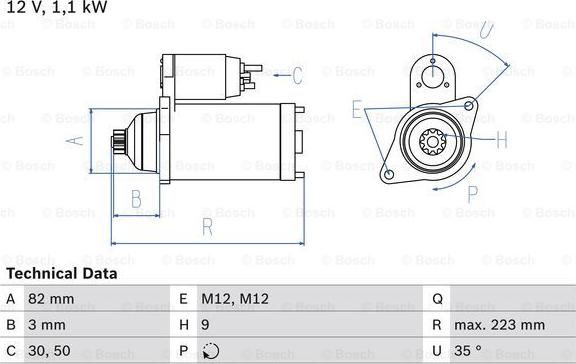 BOSCH 0 986 024 180 - Başlanğıc furqanavto.az