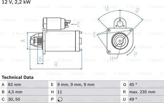 BOSCH 0 986 025 550 - Başlanğıc furqanavto.az