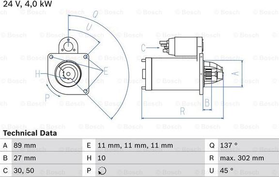 BOSCH 0 986 025 530 - Başlanğıc furqanavto.az