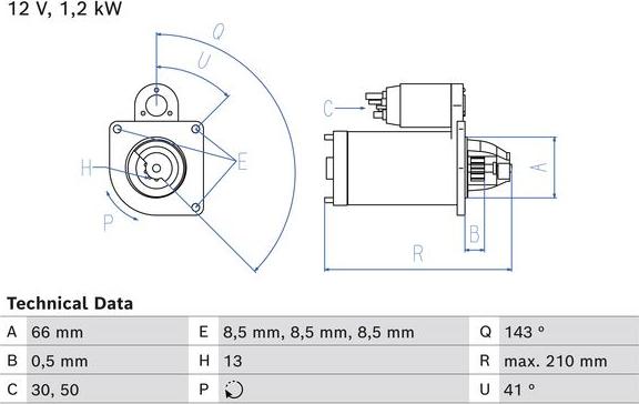 BOSCH 0 986 025 000 - Başlanğıc furqanavto.az