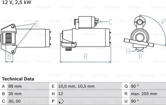 BOSCH 0 986 027 010 - Başlanğıc furqanavto.az